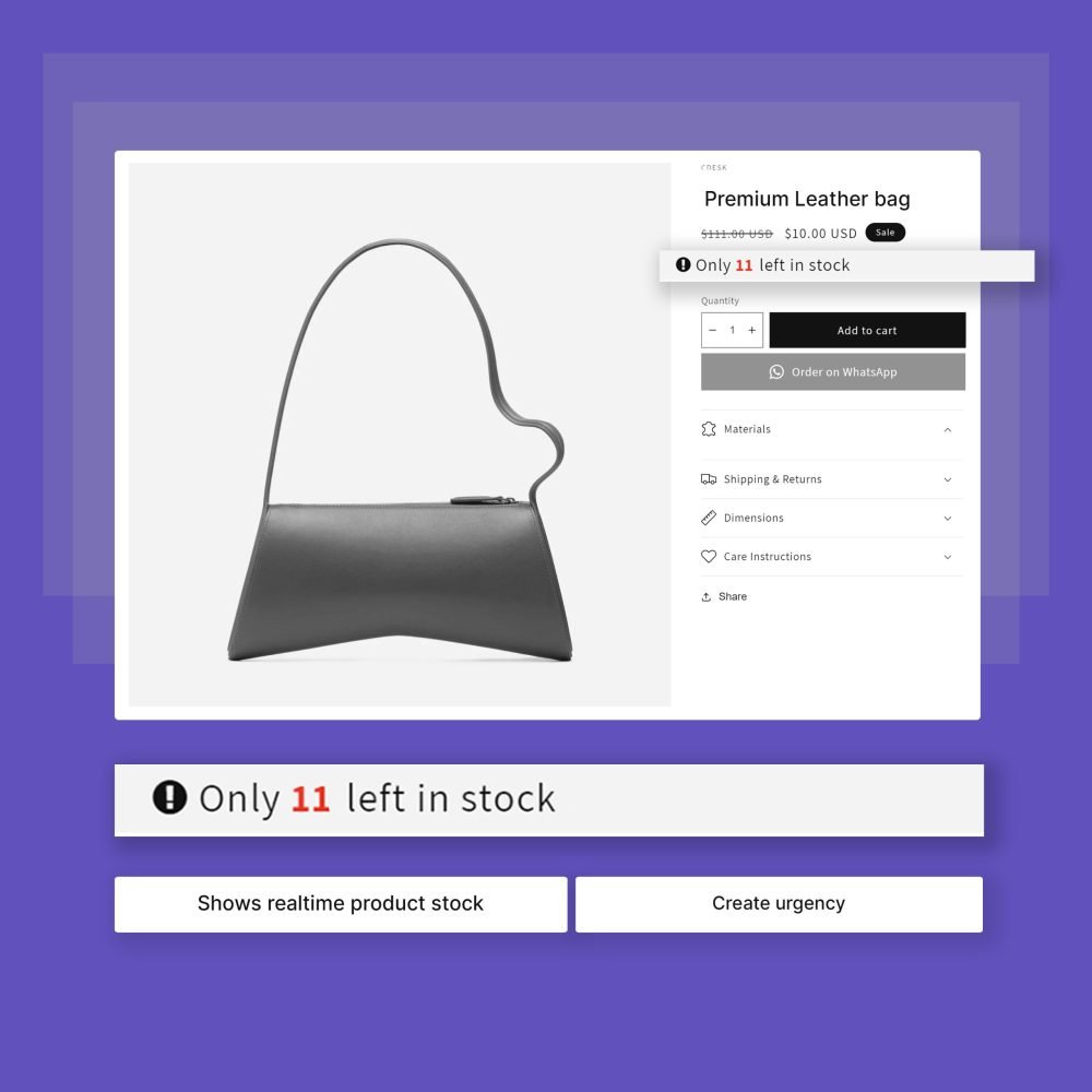Inventory Widget Inventory Alert Urgency Widget
