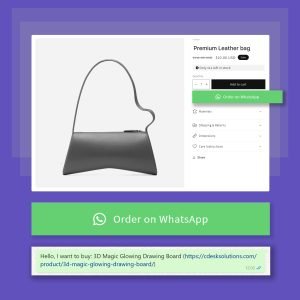 Order on Whatsapp Button - Woocommerce