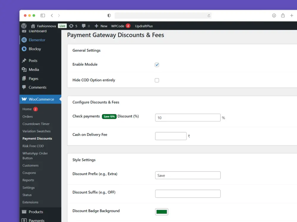 432shots_so Payment Method Discounts