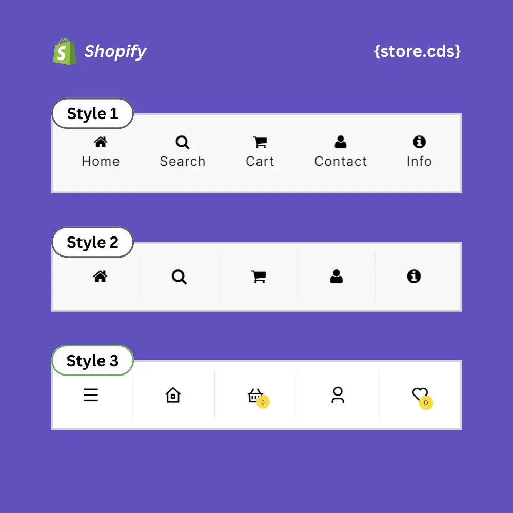 Sticky Bottom Menu Bar