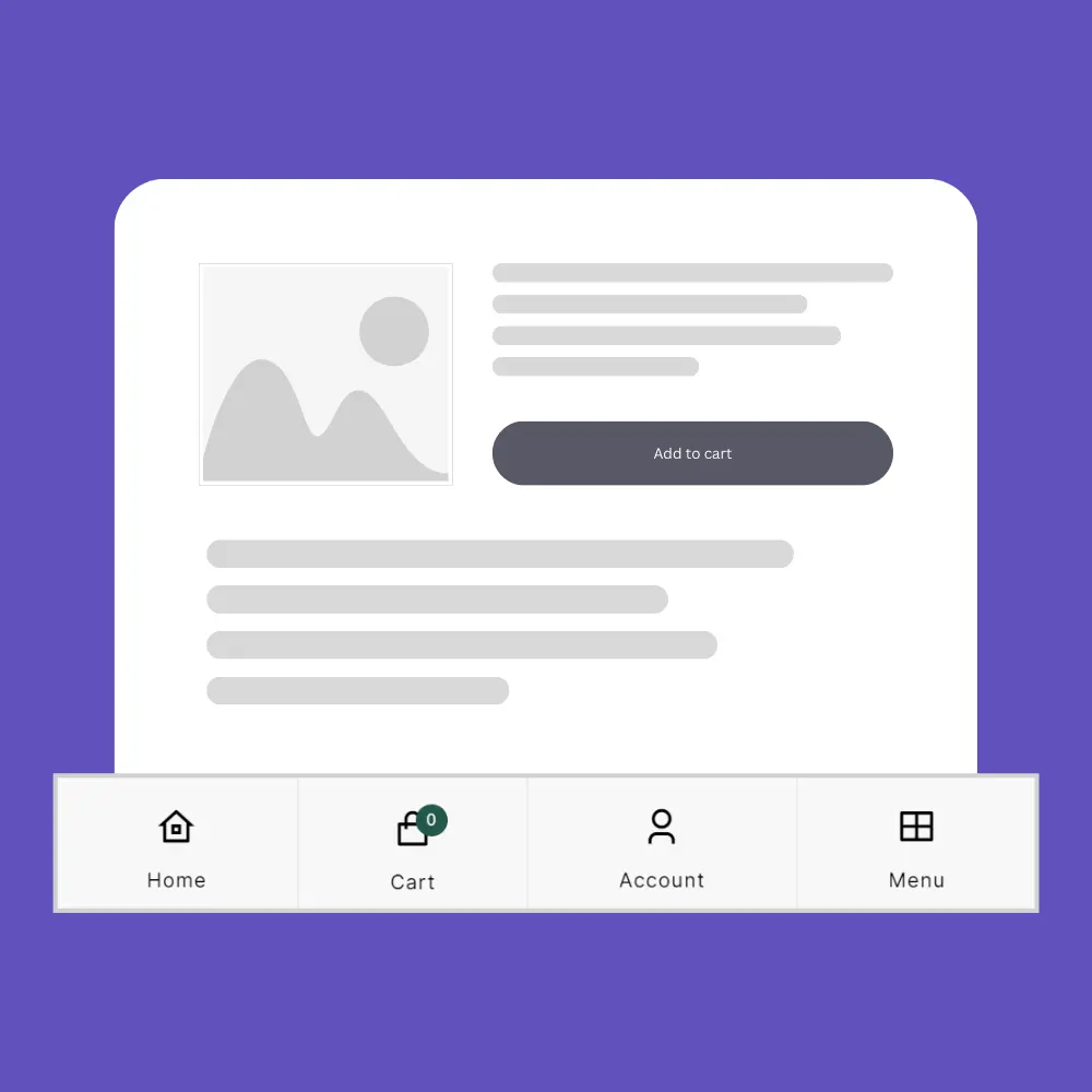 Bottom Menu - Shopify (1) Sticky Bottom Menu Bar - Woocommerce