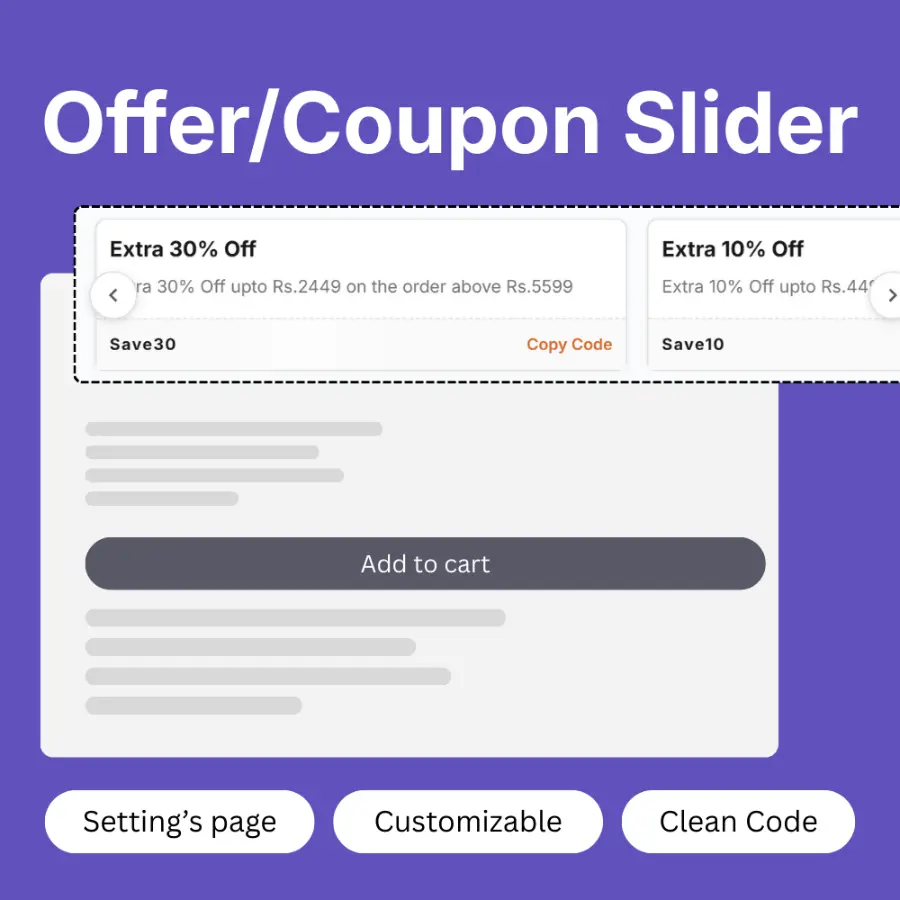 Bottom Menu - Shopify (1) Coupon Slider