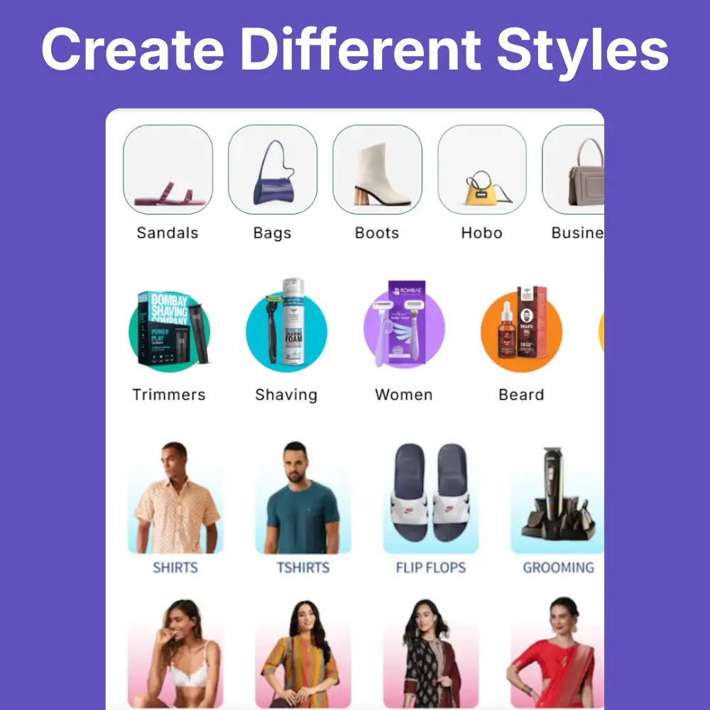 Round Category Menu Slider - Shopify
