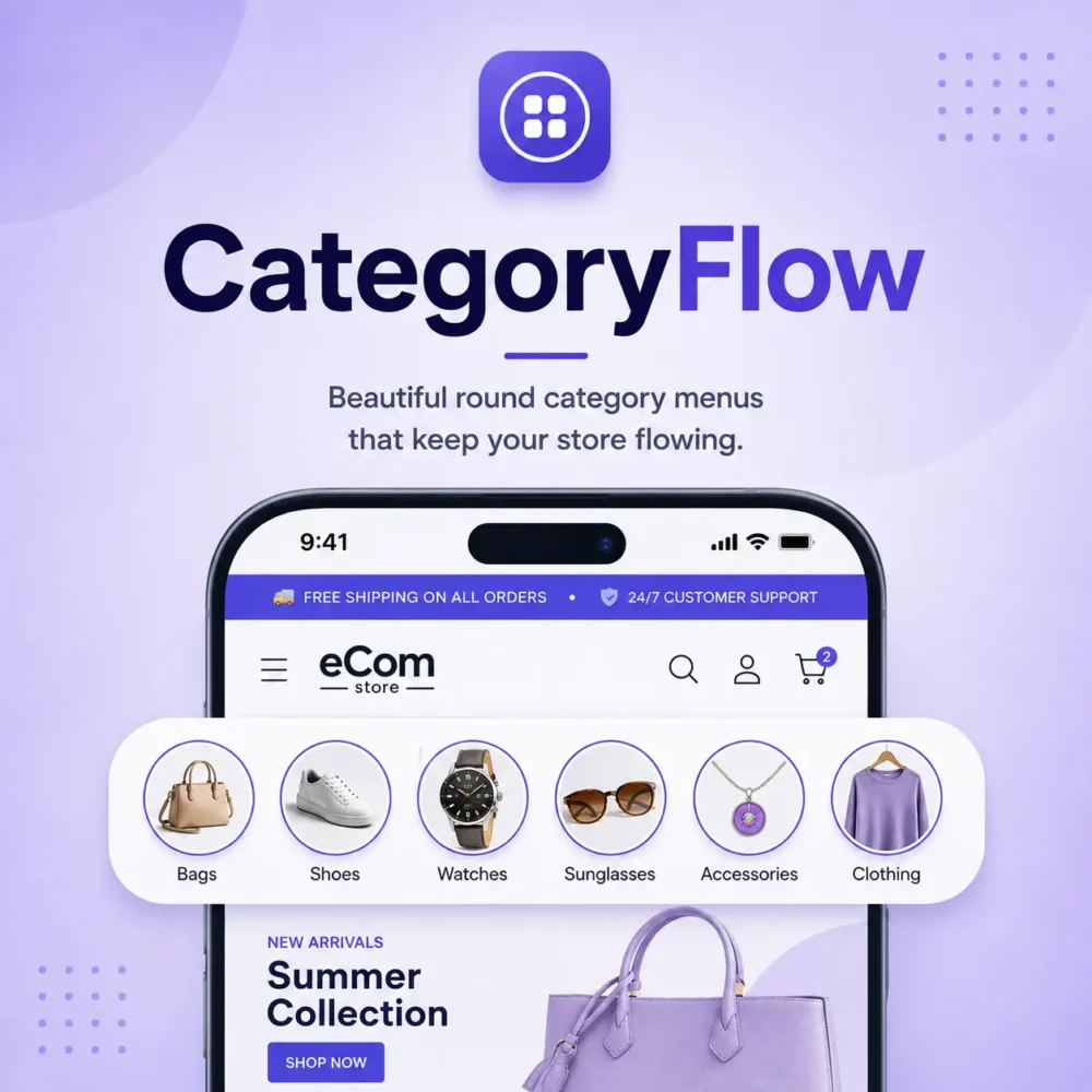 CategoryFlow - Round Category Menu Slider CategoryFlow - Round Category Menu Slider