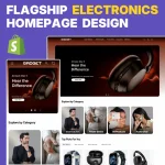 Electronics/Gadget Store Home Page Design