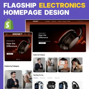 Electronics Gadget Home Page Design Electronics/Gadget Store Home Page Design