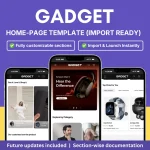 Gadget/Electronics Store Home Page Template