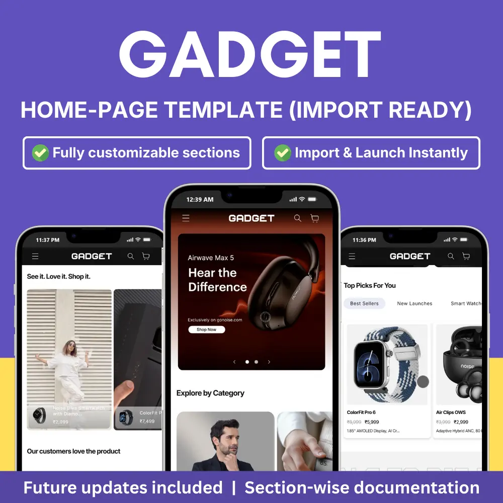 Electronics/Gadget Store Home Page Template Electronics/Gadget Store Home Page Template