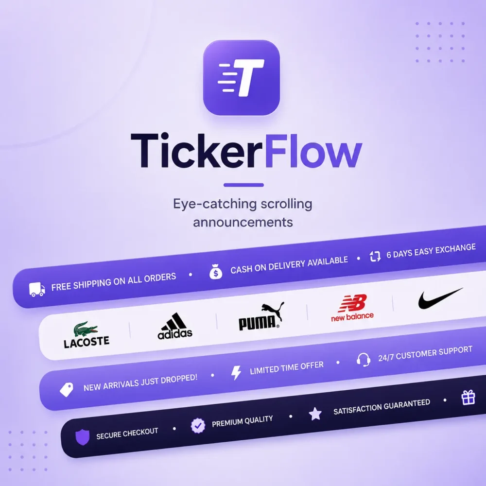TickerFlow - Eye-catching scrolling announcements TickerFlow - Eye-catching scrolling announcements